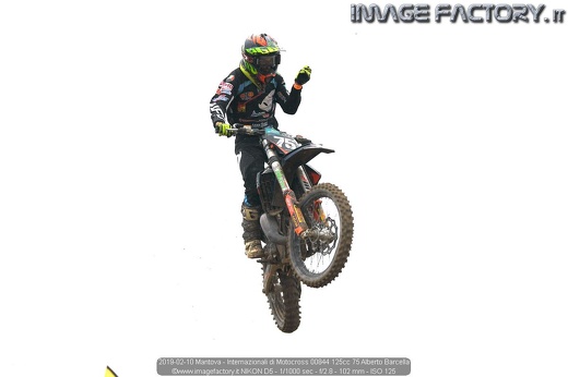 2019-02-10 Mantova - Internazionali di Motocross 00844 125cc 75 Alberto Barcella